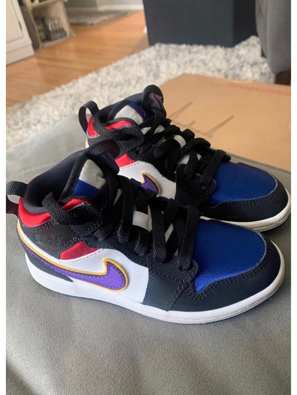 Nike Air Jordan 1 Mid PS 'Rivals' 1.5 c blackfield purple